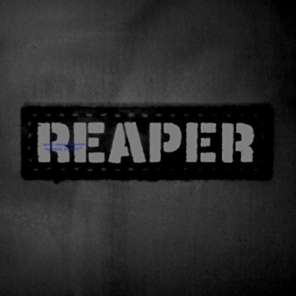 Tactical Freaky Airsoft Morale Patch 4 Reaper 1x3.5 Multicam Infrared Name Tape Tab IFF Morale Fastener Patch