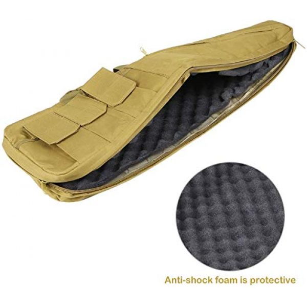 ODM Rifle Case 5 ODM 33IN Outdoor Padded Gear Bag Combat Training Gear Scabbard Fishing Tool Canvas with Shoulder Sling Strap