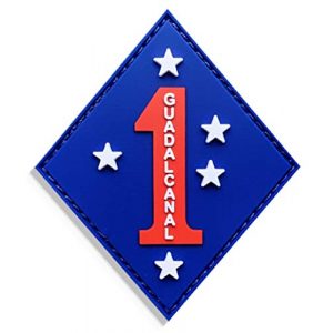 PatchOps Airsoft Morale Patch 1 PatchOps 1st Marine Division PVC Tactical Morale Patch