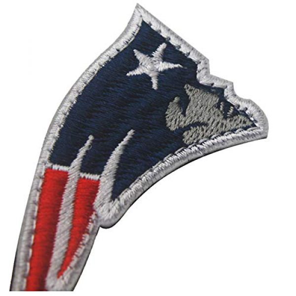 ODSP Airsoft Morale Patch 6 Football Team Logo Patches Embroidered Military Morale Tactical Patch with Hook and Loop Fasteners Backing Emblem Badges 2.76" x 1.38" 2PCS