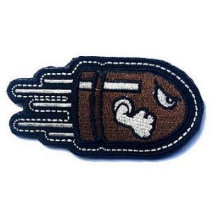 Embroidery Patch Airsoft Morale Patch 1 Angry Flying Bullet Military Hook Loop Tactics Morale Embroidered Patch
