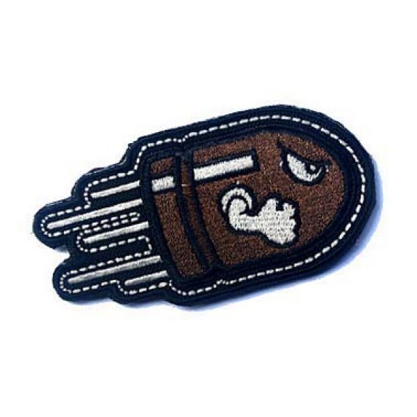 Embroidery Patch Airsoft Morale Patch 2 Angry Flying Bullet Military Hook Loop Tactics Morale Embroidered Patch