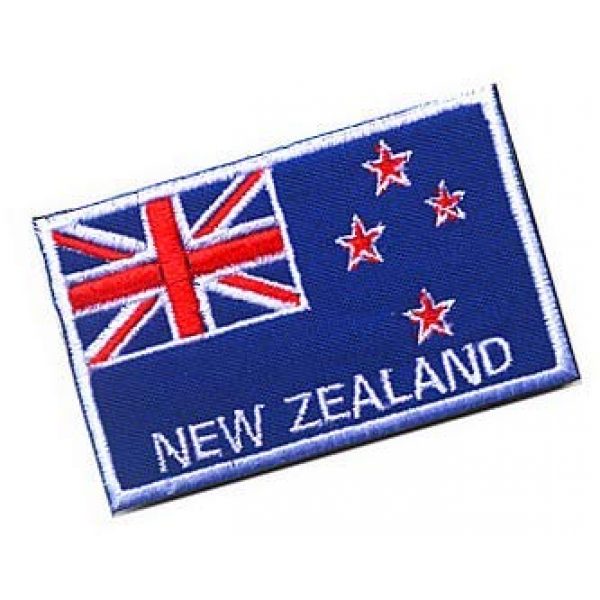 Embroidery Patch Airsoft Morale Patch 2 New Zealand Flag Patch Military Hook Loop Tactics Morale Embroidered Patch