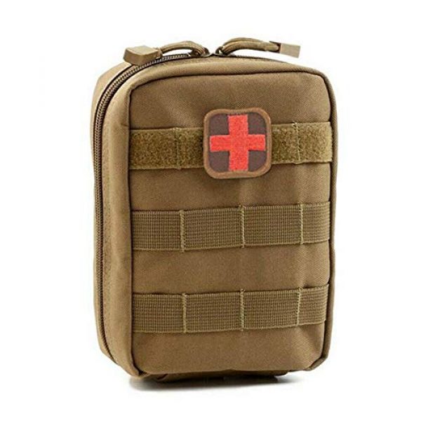 ASATechmed Tactical Pouch 1 ASATechmed Tactical Military MOLLE First Aid IFAK Utility EMT Medical Pouch (Bag Only) Ideal Gift for First Responder, EMT, Paramedics, Soldiers, Police and More