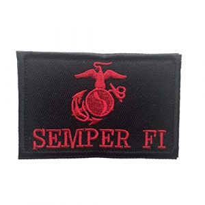 Backwoods Barnaby Airsoft Morale Patch 1 Backwoods Barnaby U.S. Marines/Semper Fi Military USM Tactical Morale Patch with Hook & Loop (2" x 3")