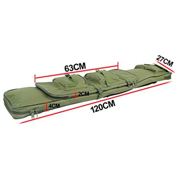 Pvnoocy Tactical Rifle Case 3 Pvnoocy Military Bag 120cm Rifle Tactical Gun Bag Shotgun Handbag with Shoulder Straps Handbag Shot Gun Rifles Hunting Carry Gun Case