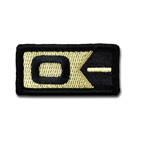BASTION Airsoft Morale Patch 1 BASTION Morale Patches (Blood Type O Neg, ACU) | 3D Embroidered Patches with Hook & Loop Fastener Backing | Well-Made Clean Stitching | Military Patches for Tactical Bag, Hats & Vest