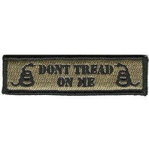 Gadsden and Culpeper Airsoft Morale Patch 1 Don't Tread On Me Tactical Morale Patch - Coyote Tan