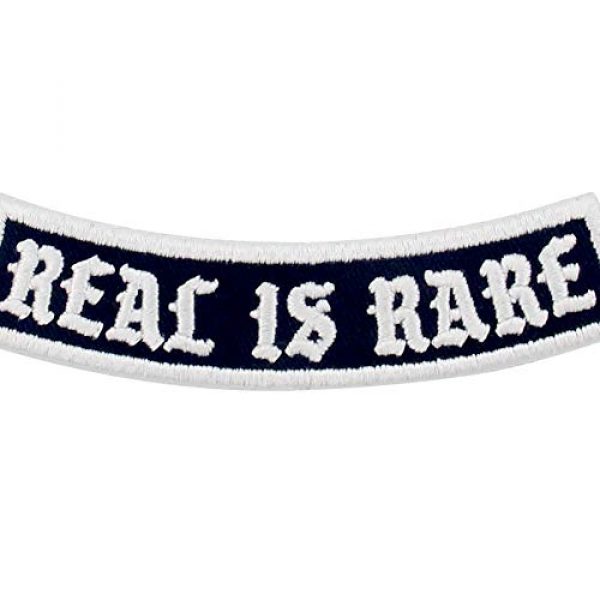 EmbTao Airsoft Morale Patch 2 Real is Rare Patch Embroidered Biker Applique Iron On Sew On Emblem