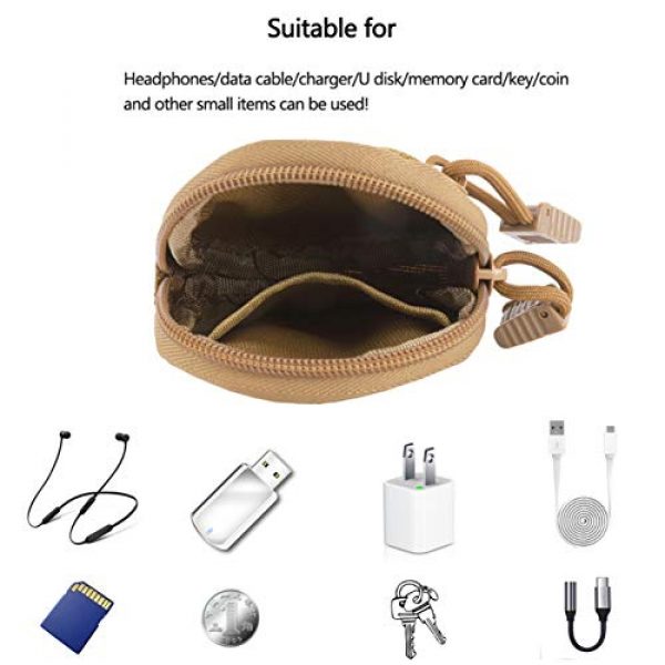 BREEZEY Tactical Pouch 7 BREEZEY Multifunction Hunting Molle Wallet Card Bag EDC Waterproof Card Key Change Pouch