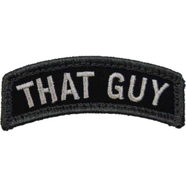 MilSpec Monkey Airsoft Morale Patch 1 MilSpec Monkey That Guy Tab Morale Patch (SWAT (Black))