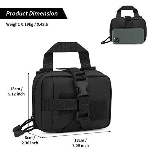BAIGIO Tactical Pouch 2 Small Tactical Pouch MOLLE System First Aid Kit Bag IFAK Medical Utility Bag Pocket for Home Workplace Outdoor