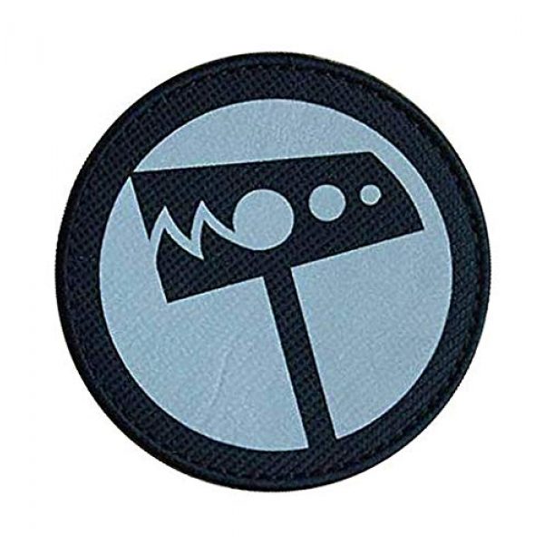 Embroidery Patch Airsoft Morale Patch 3 SCP Foundation Special Containment Procedures Foundation SCP Mobile Task Forces Nu-7 Hammer Down" Military Hook Loop Tactics Morale Reflective Patch