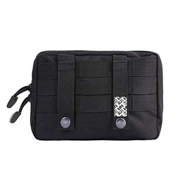 LefRight Tactical Pouch 3 LefRight Multi-Purpose Tactical Admin Pouch Molle Nylon Tool Compact Bag Black