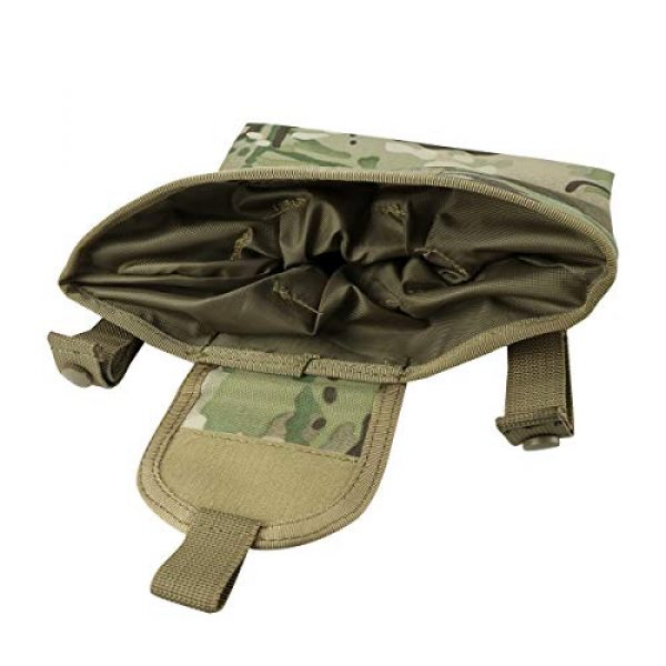 Aoutacc Tactical Pouch 7 Aoutacc Foldable MOLLE Magazine Dump Pouch, 10"x11.4" Roll-Up Pouch Folding Mag Dump Pouch Tactical Drawstring Magazine Recovery Pouch Holster Bag