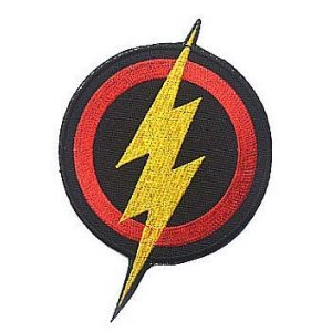 Embroidery Patch Airsoft Morale Patch 1 The Avenger DC Comics The Flash Lightning Shield Military Hook Loop Tactics Morale Embroidered Patch