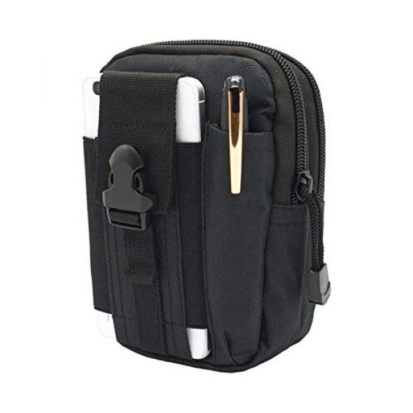 Majoxin Tactical Pouch 6 Majoxin Universal Outdoor Tactical Military Waist Belt Bag Wallet with Zipper Multifunction Phone Pouch Bag for Men