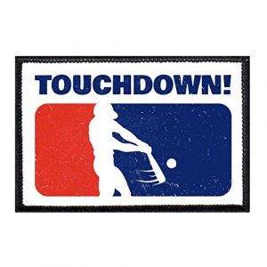 P PULLPATCH Airsoft Morale Patch 1 Touchdown! Morale Patch | Hook and Loop Attach for Hats, Jeans, Vest, Coat | 2x3 in | by Pull Patch
