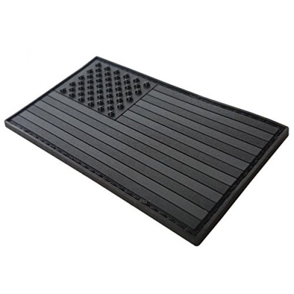 LEGEEON Airsoft Morale Patch 2 LEGEEON All Black ACU Dark Subdued USA American Flag Morale PVC Rubber Fastener Patch