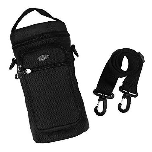 CHICTRY Tactical Pouch 6 CHICTRY Water Bottle Pouch Multifunction Nylon Insulated Kettle Carrier Holder Bag with Adjustable Detachable Shoulder Strap for Outdoor Hiking Travel Camping
