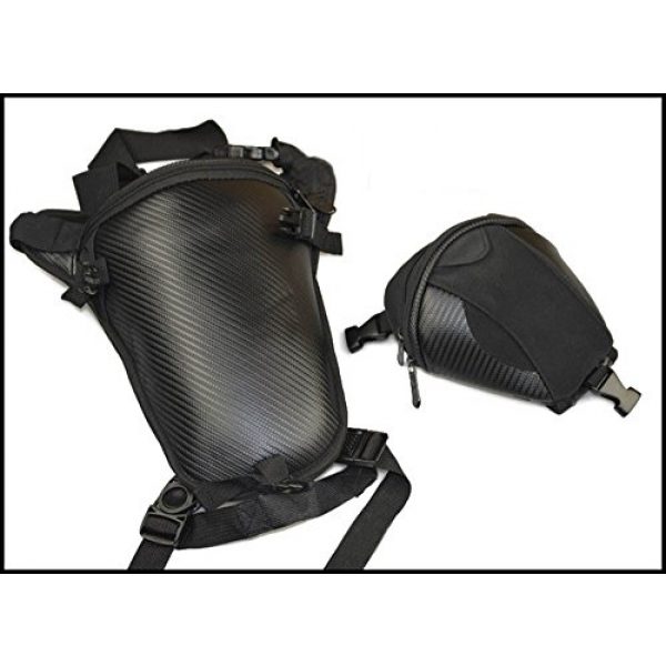 UIYTR Tactical Pouch 4 UIYTR Multifunctional PU Drop Leg Waist Bag Outdoor Fanny Pack for Motorcycling Hiking Traveling Fishing Tool Pouch Practical Tactics Waist Pouch