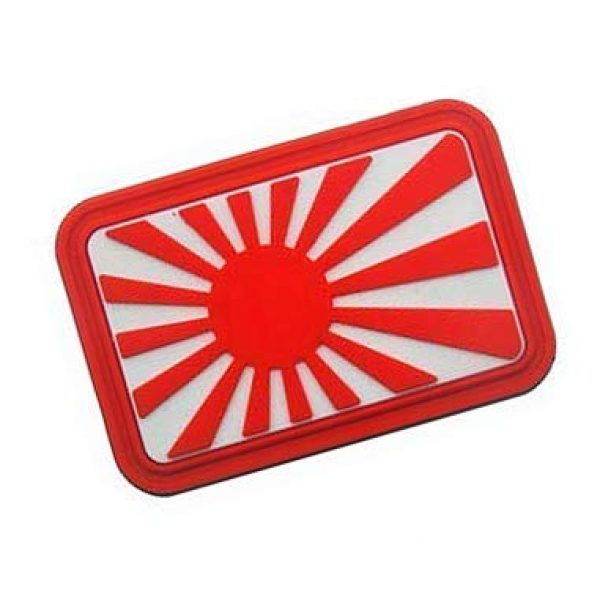 PVC PATCH Airsoft Morale Patch 2 Flag of Japan Japanese Flag Military Hook Loop Tactics Morale PVC Patch (color5)