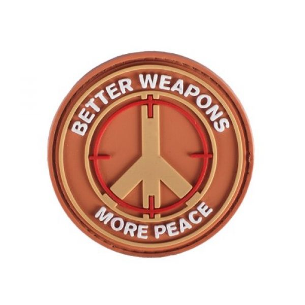 A-Plus Trading Airsoft Morale Patch 1 PVC IFF Velcro Morale Patch - "Better Weapons More Peace"
