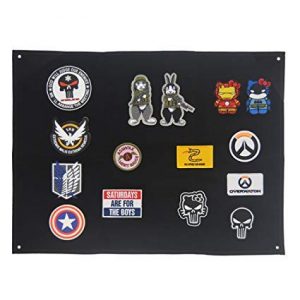 schnappy Airsoft Morale Patch 1 Schnappy Tactical Military Combat Morale Patch Holder Display Board Hook & Loop Patch Panel, 33.5"X27.5"