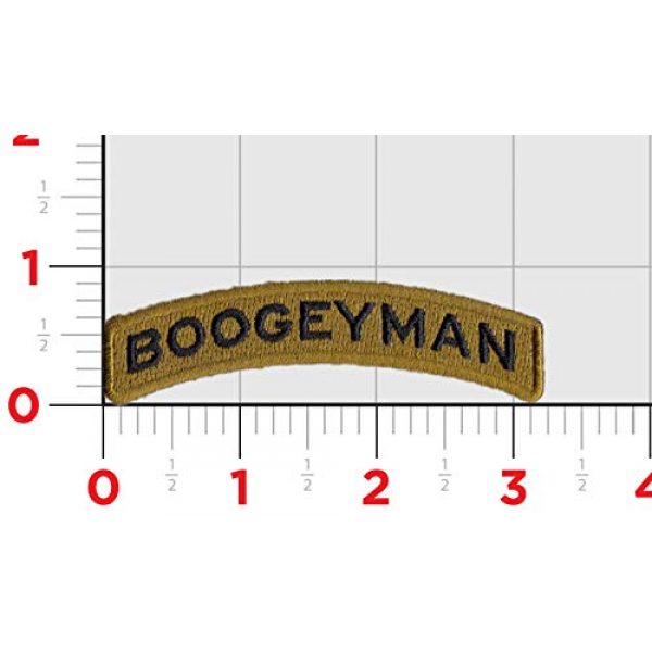 Bitway Tactical Airsoft Morale Patch 2 Bitway Tactical Boogeyman Rocker Tab Embroidered Hook-Backed Morale Patch