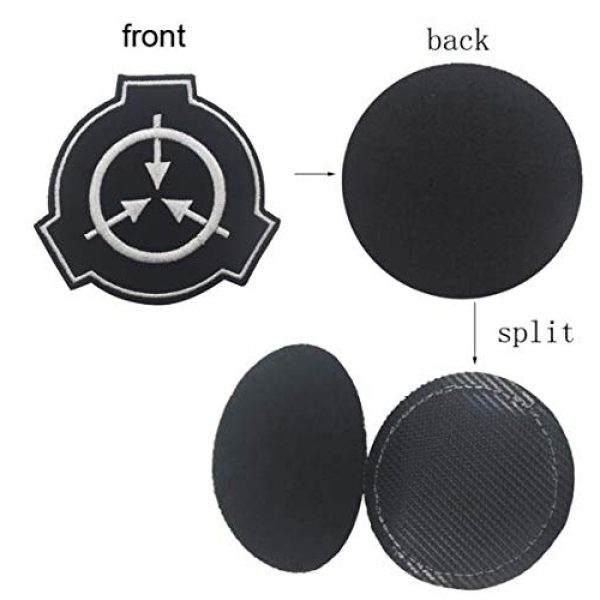Military Embroidered Patch Airsoft Morale Patch 2 Small Size Special Containment Procedures Foundation Secure Contain Protect SCP Tactical Morale Military Embroidered Patch(YMX)
