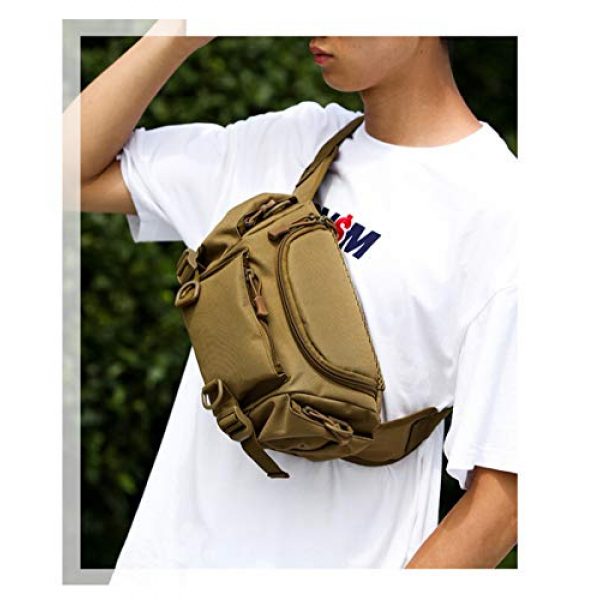 Finesdear Tactical Pouch 6 Finesdear Waterproof Waist Belt Bags Canvas Phone Bag Tactical Pocket for Outdoor Sports