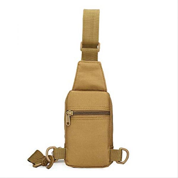 VJRQM Tactical Backpack 5 VJRQM One-Shoulder Small Chest Bag Outdoor Sports Riding Shoulder Bag Chest Hanging Mobile Phone Bag Camouflage Tactical Shoulder Bag 800d Waterproof Encrypted Oxford Cloth
