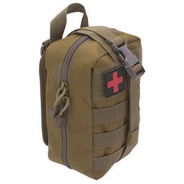 ASATechmed Tactical Pouch 3 ASATechmed Tactical Military MOLLE EMT First Aid IFAK Utility Medical Pouch Plus Free Matching Color EMT Shears Ideal Gift for First Responder, EMT, Paramedics, Soldiers, Police and Many More