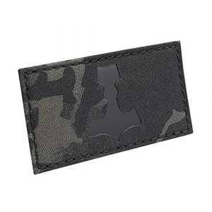 Tactical Freaky Airsoft Morale Patch 1 IR Mjolnir Multicam Black 2x3.5 Thor Hammer Viking Norse Heathen Odin Morale Tactical Fastener Patch