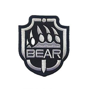 Embroidery Patch Airsoft Morale Patch 1 Escape from Tarkov Bear Military Hook Loop Tactics Morale Embroidered Patch
