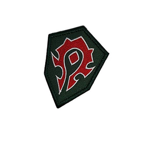 Embroidery Patch Airsoft Morale Patch 3 World of Warcraft Horde Military Hook Loop Tactics Morale Embroidered Patch (color2)