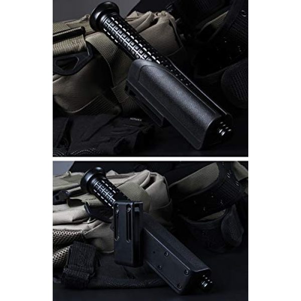 FOXSUR Tactical Pouch 4 FOXSUR SideBreak Baton Holsters, 360 Degree Rotating Telescopic Baton Pouch, Expandable Baton Holder Pouch, Tactical Flashlight Holsters