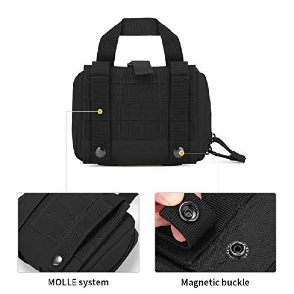 BAIGIO Tactical Pouch 5 Small Tactical Pouch MOLLE System First Aid Kit Bag IFAK Medical Utility Bag Pocket for Home Workplace Outdoor