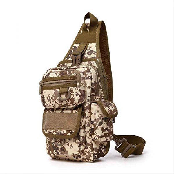 VJRQM Tactical Backpack 2 VJRQM Large-Capacity Travel Shoulder Bag Freelander Side Backpack Tactical Camouflage Chest Bag Cycling Mountaineering Shoulder Bag