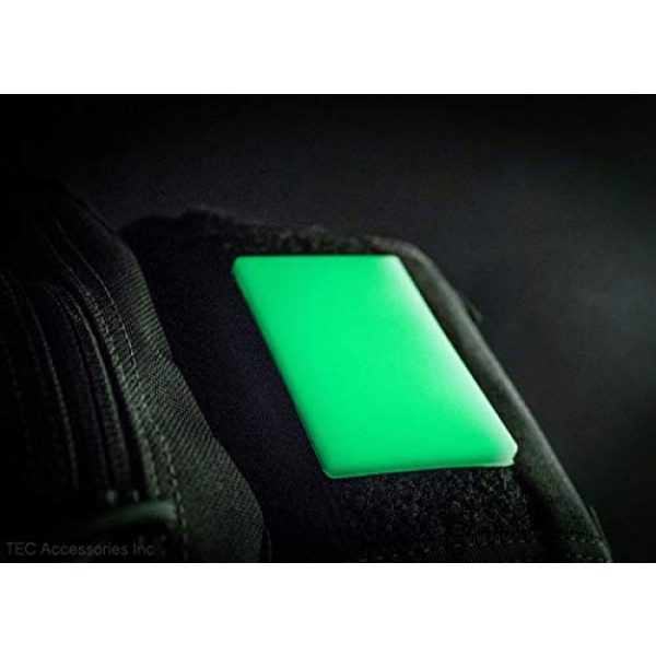 TEC Accessories Airsoft Morale Patch 6 Embrite BEACON Morale Patch - 2" x 3" glow in the dark Velcro attachment