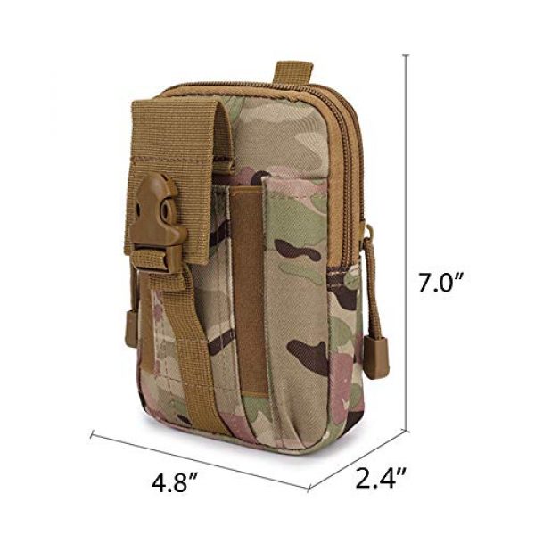 LY-LONGER Tactical Pouch 2 LY-LONGER Universal Outdoor Waist Bag, Tactical EDC Molle Pouch Camping Trekking Belt Purse Pouch Phone Case Phone Bags Camouflage Mobile Phone Bag