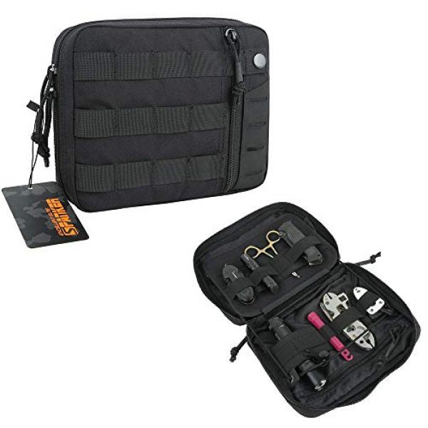 EXCELLENT ELITE SPANKER Tactical Pouch 6 Tactical Molle EDC Pouch Utility Molle Pouch Black