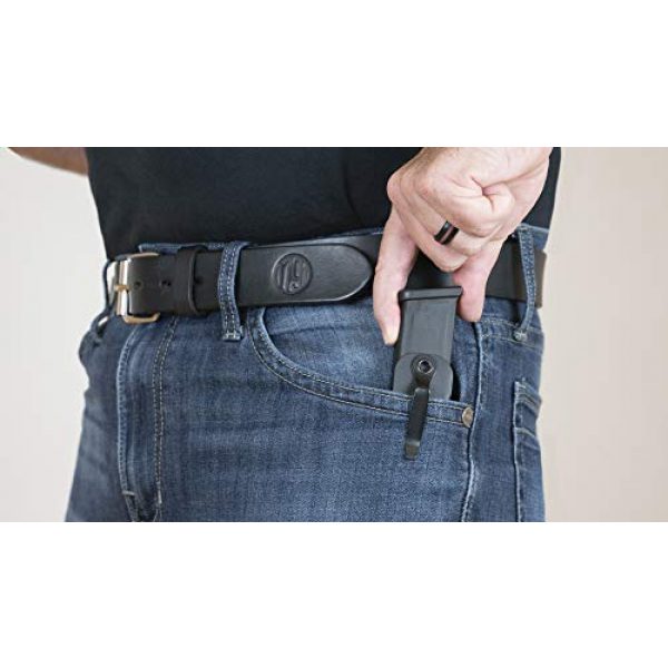 1791 GUNLEATHER Tactical Pouch 6 1791 GUNLEATHER SNAGMAG - Glock Magazine Holster - Right Handed Concealed Mag Holster Glock 43, 17, 19, 22, 23, 26, 27, 32, 33 and More