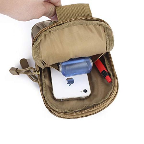 LY-LONGER Tactical Pouch 3 LY-LONGER Universal Outdoor Waist Bag, Tactical EDC Molle Pouch Camping Trekking Belt Purse Pouch Phone Case Phone Bags Camouflage Mobile Phone Bag