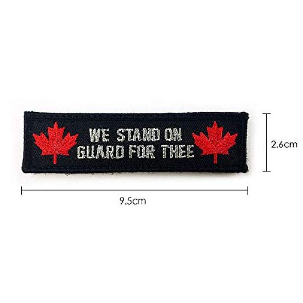 Tactical Embroidery Patch Airsoft Morale Patch 3 2pcs Canada Flag Maple Leaf Tactical Embroidery Patch Hook & Loop Morale Patch Military Patch for Clothing Accessory Backpack Armband