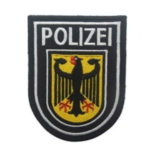 Tactical Embroidery Patch Airsoft Morale Patch 1 Polizei Deutschland Greman Imperial Eagle Germany Tactical Embroidery Patch Hook & Loop Morale Patch Military Patch for Clothing Accessory Backpack Armband