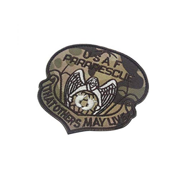 DPAINTouscap Airsoft Morale Patch 3 USAF Airborne Paratrooper Pararescue Tactical Patches Embroidered Military Patch Morale Patches