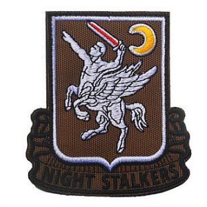 Embroidery Patch Airsoft Morale Patch 1 160th SOAR Night Stalkers Airborne Regiment Operation Military Hook Loop Tactics Morale Embroidered Patch (color2)