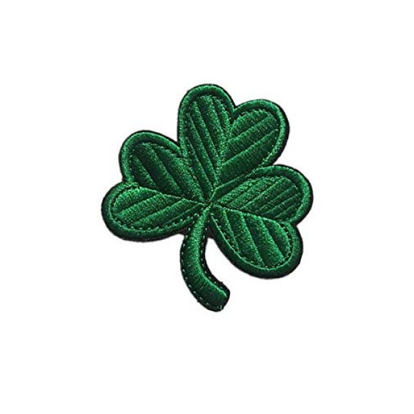 Embroidery Patch Airsoft Morale Patch 3 Irish Clover Leaf Military Hook Loop Tactics Morale Embroidered Patch