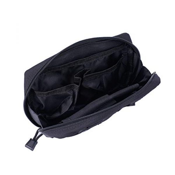 LefRight Tactical Pouch 4 LefRight Multi-Purpose Tactical Admin Pouch Molle Nylon Tool Compact Bag Black